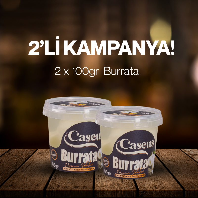 CASEUS BURRATA PEYNİRİ 2 X 150 Gr